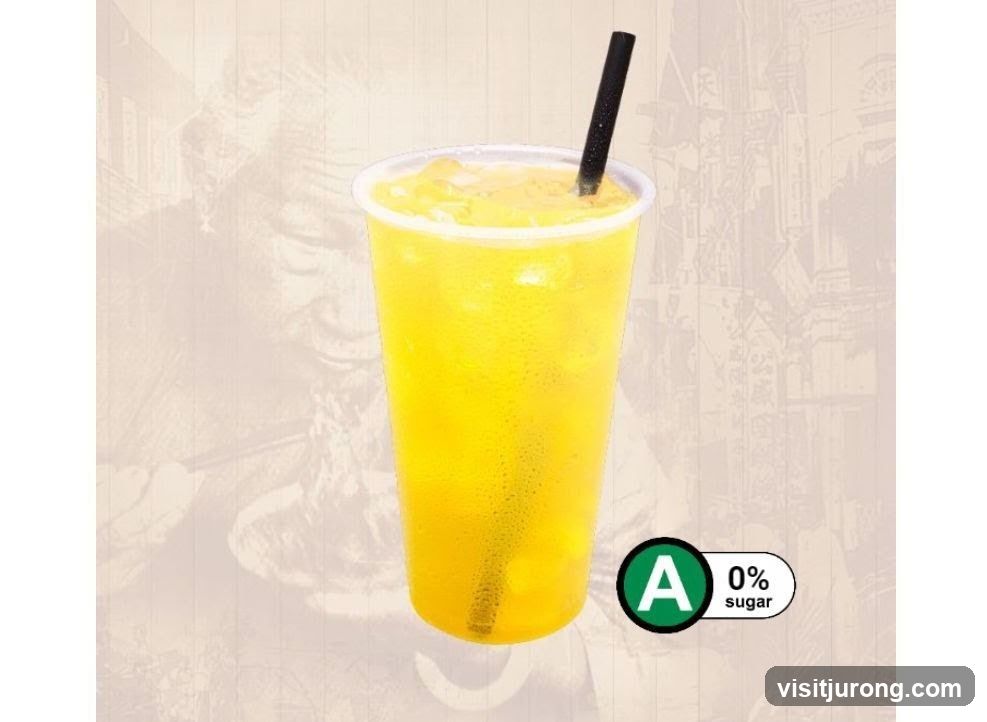 Yellow Drink with Straw