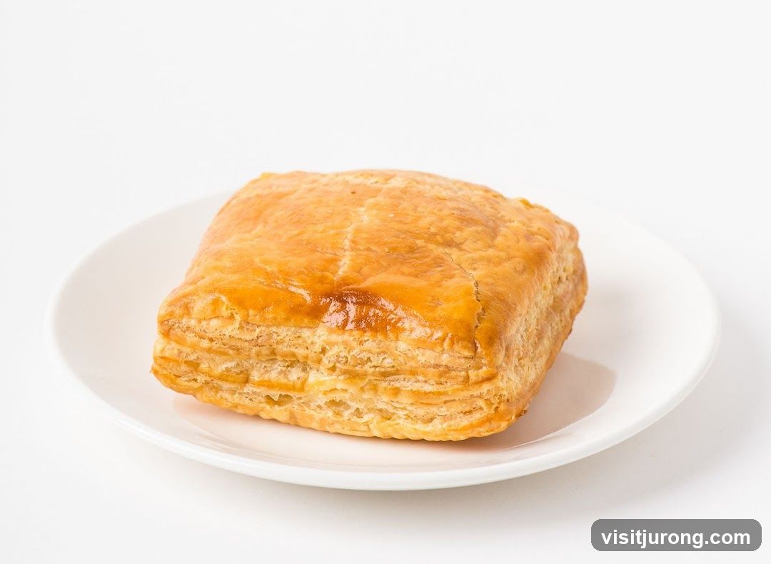 Golden Puff Pastry Square