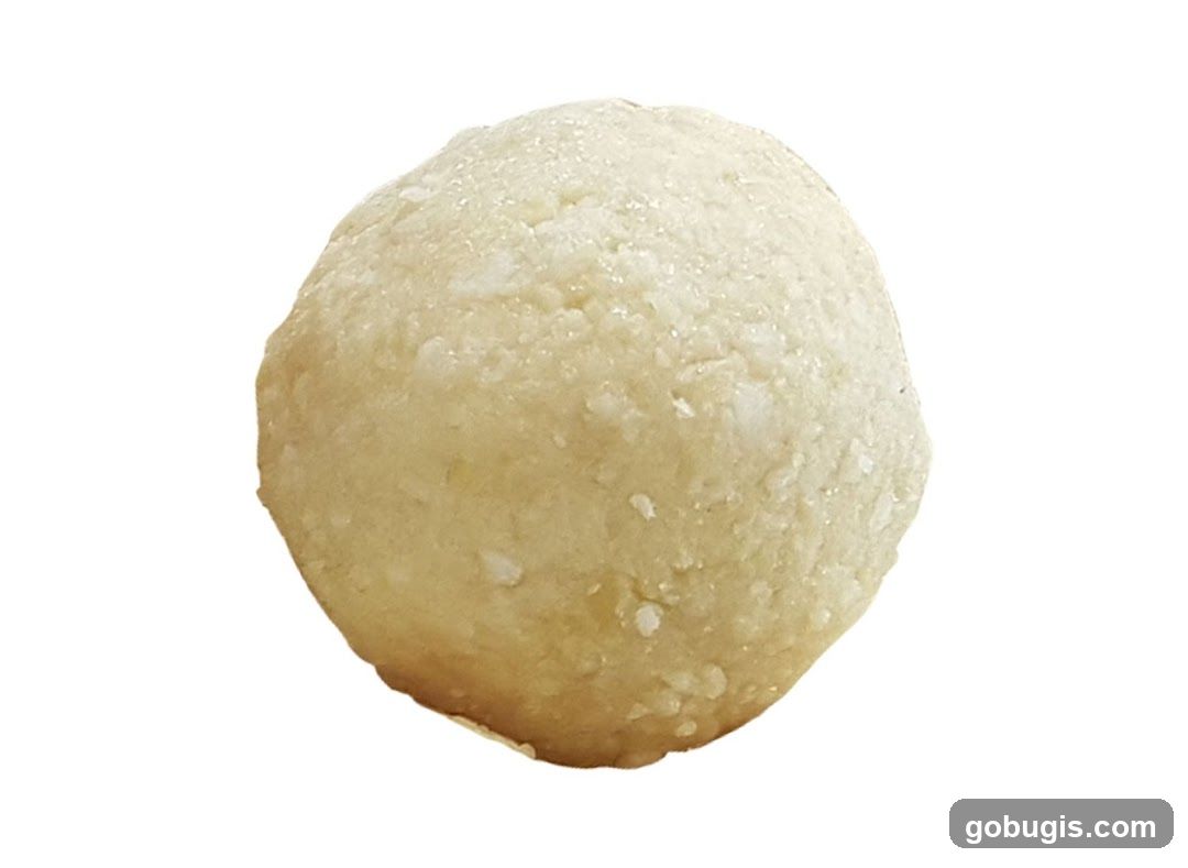 Close-up of a Laddu
