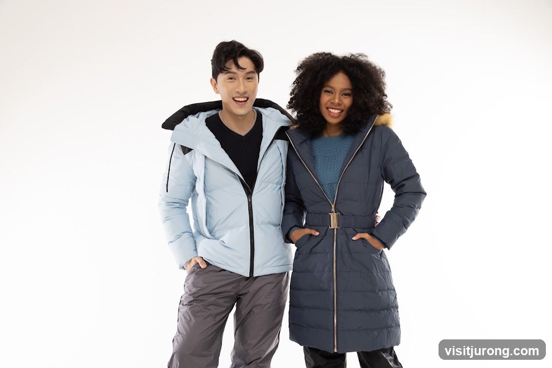 Models wearing winter coats