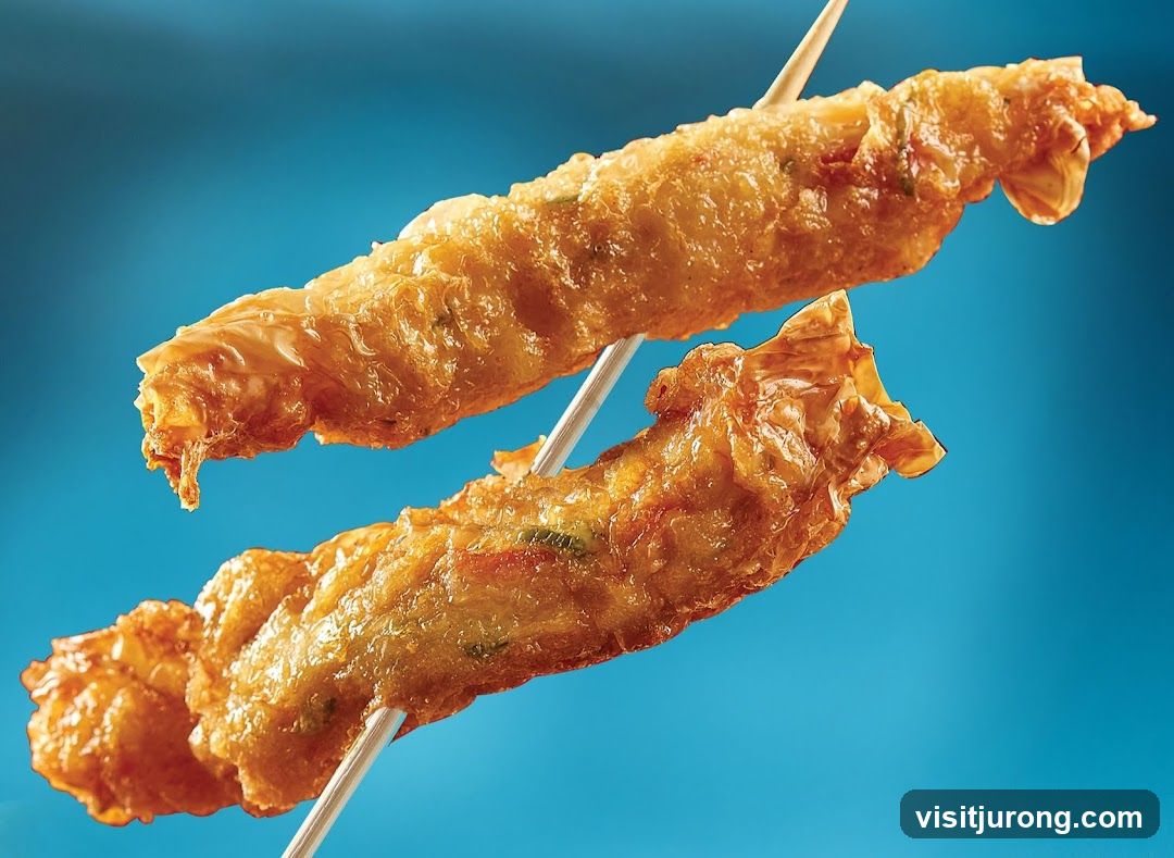 Fried Rolls on Skewers