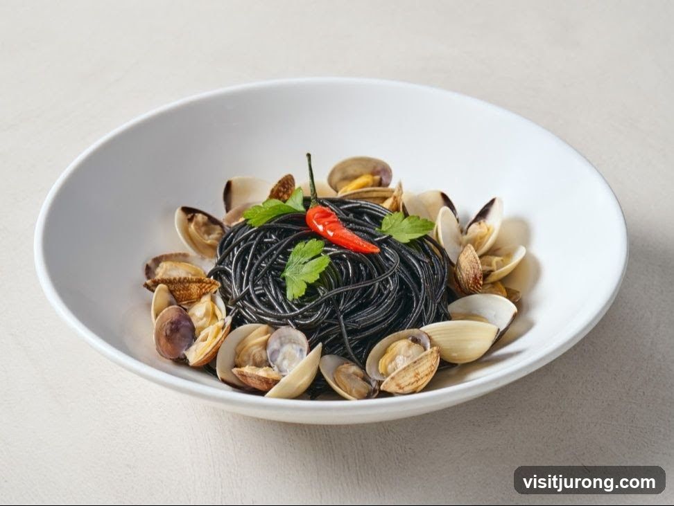 Black Spaghetti with Clams