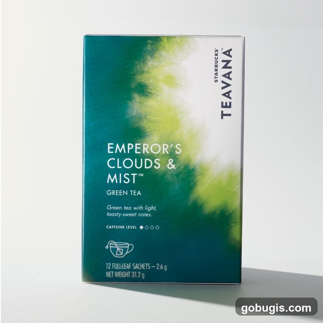 Emperor's Clouds & Mist Green Tea Box