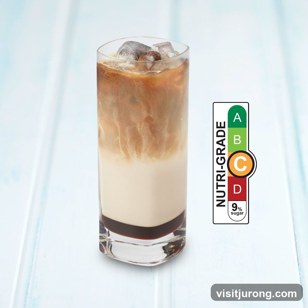 Iced Coffee with Nutri-Grade Label