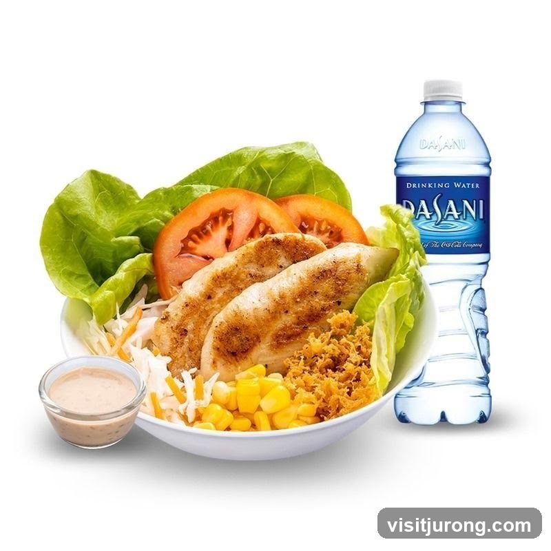 Chicken Salad Bowl with Dasani Water