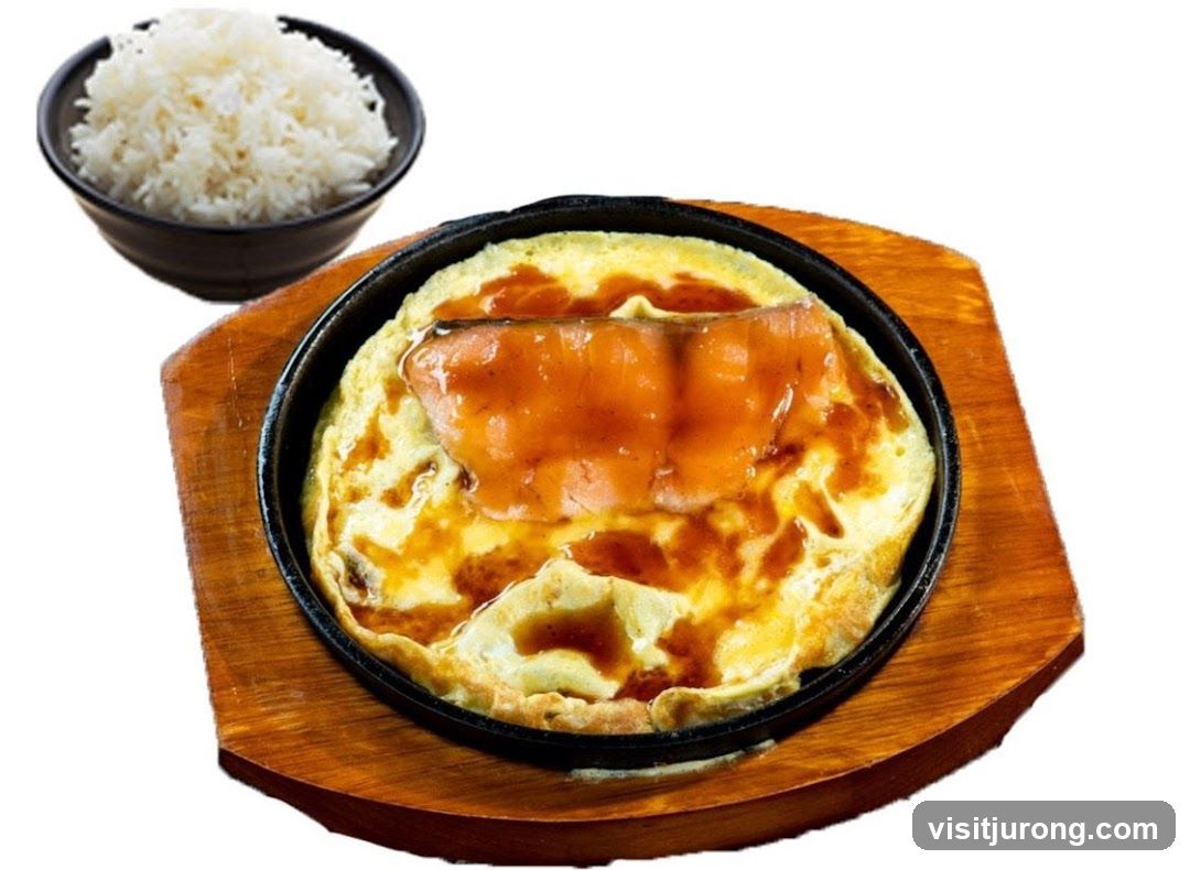 Salmon and Egg Dish with Rice