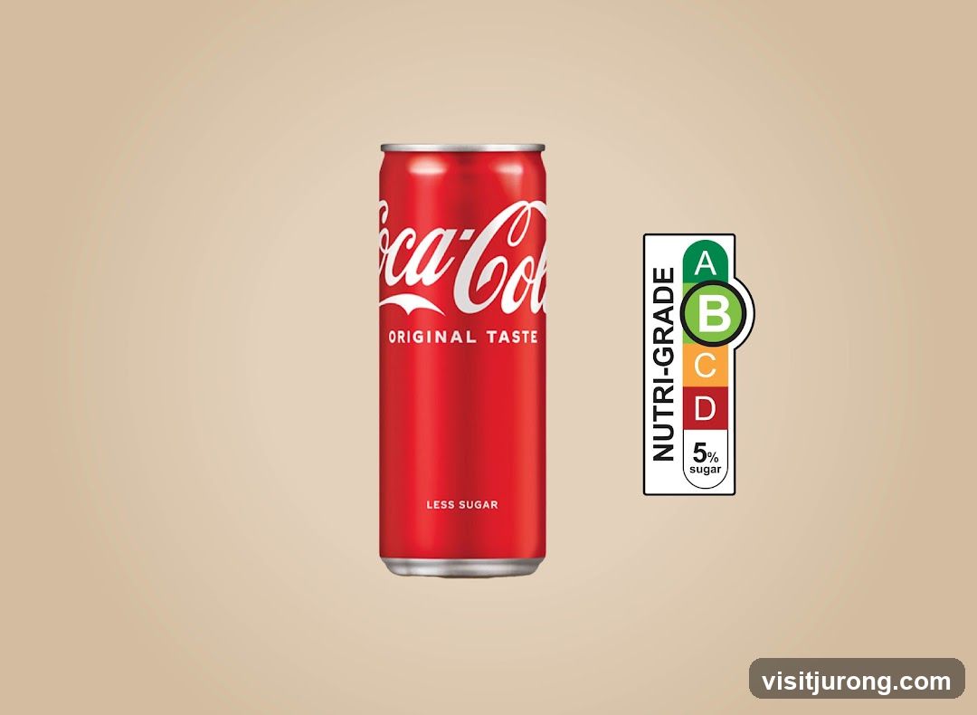 Coca-Cola Can with Nutri-Grade Label
