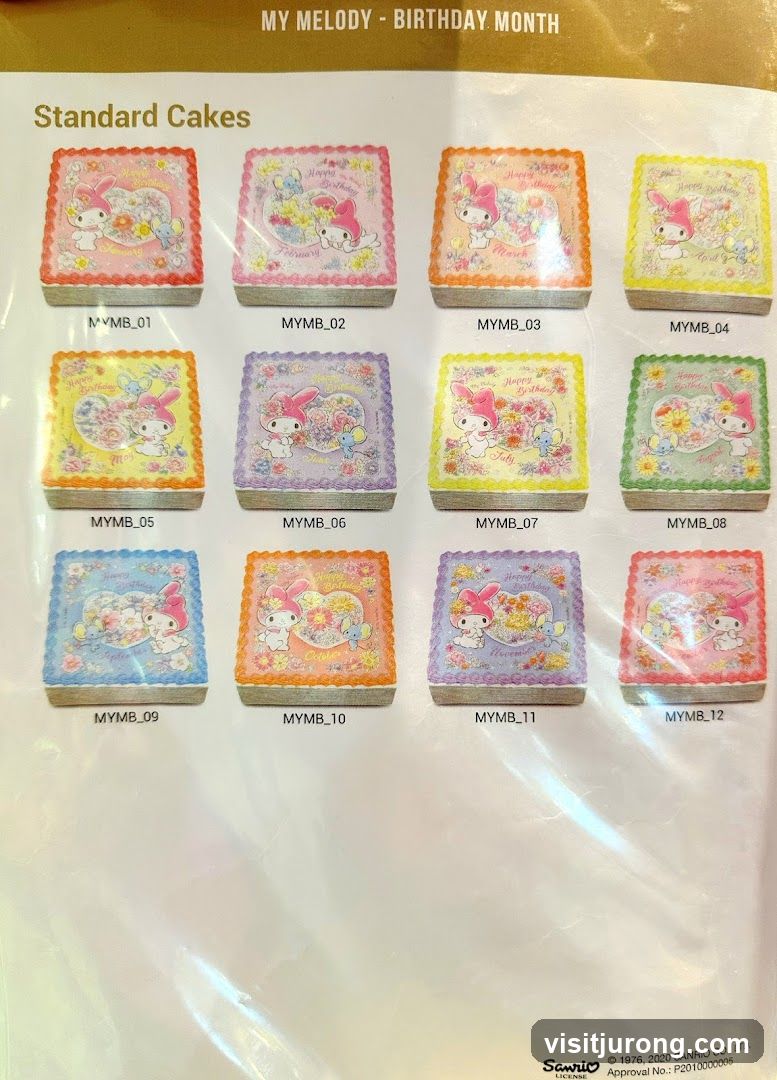 MY MELODY - BIRTHDAY MONTH Standard Cakes
