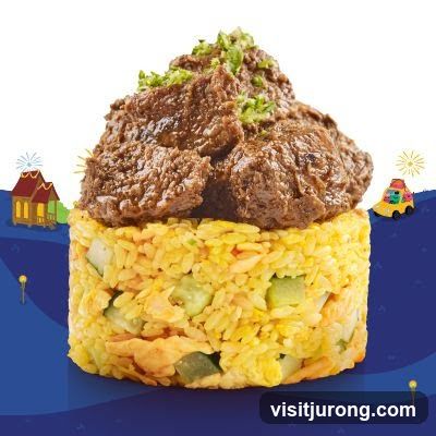 Beef Rendang with Yellow Rice