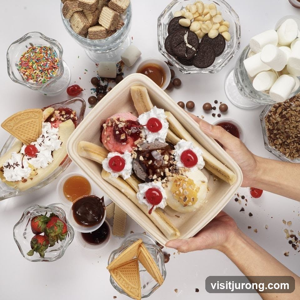 Ice Cream Sundaes and Toppings