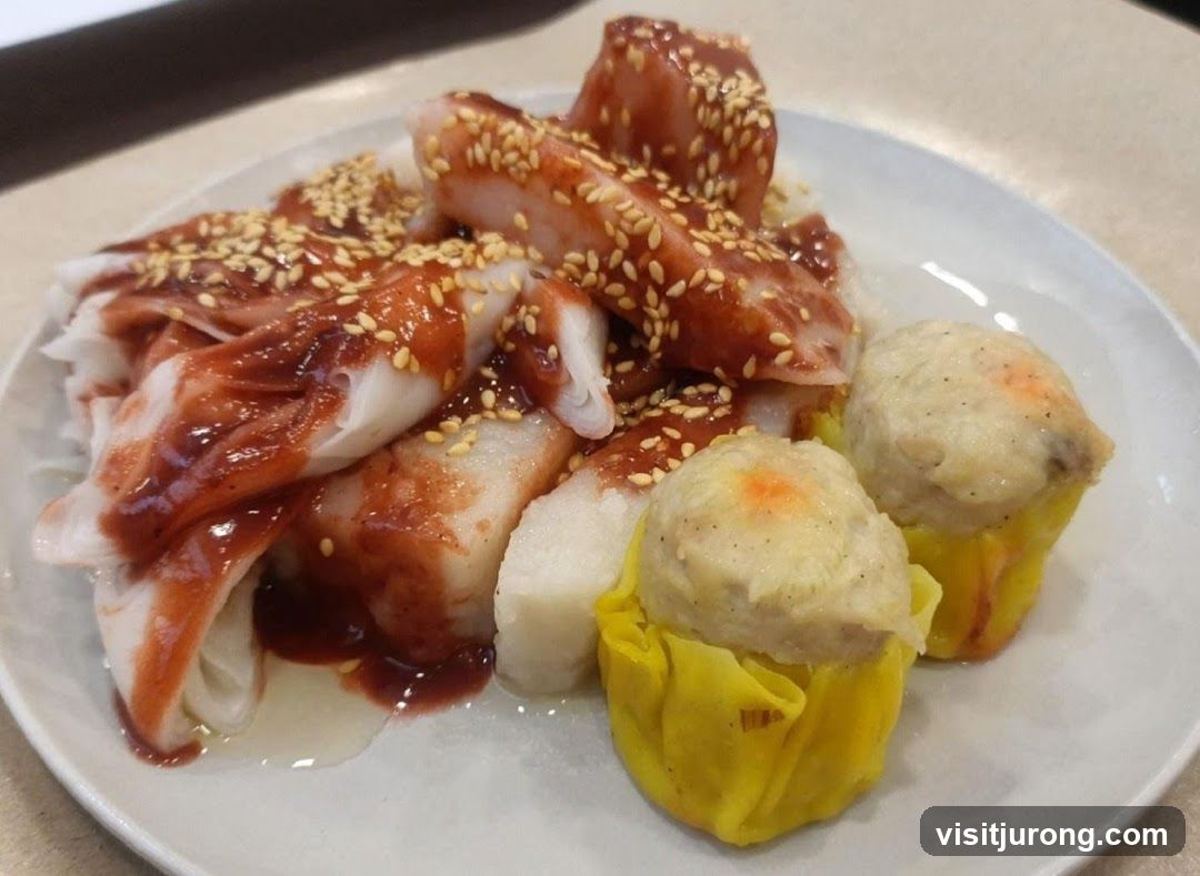 Steamed Rice Rolls and Siu Mai