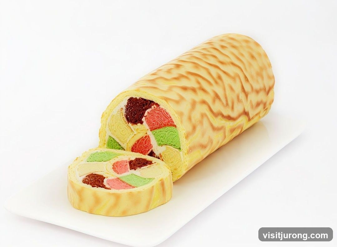 Colorful Swiss Roll Cake