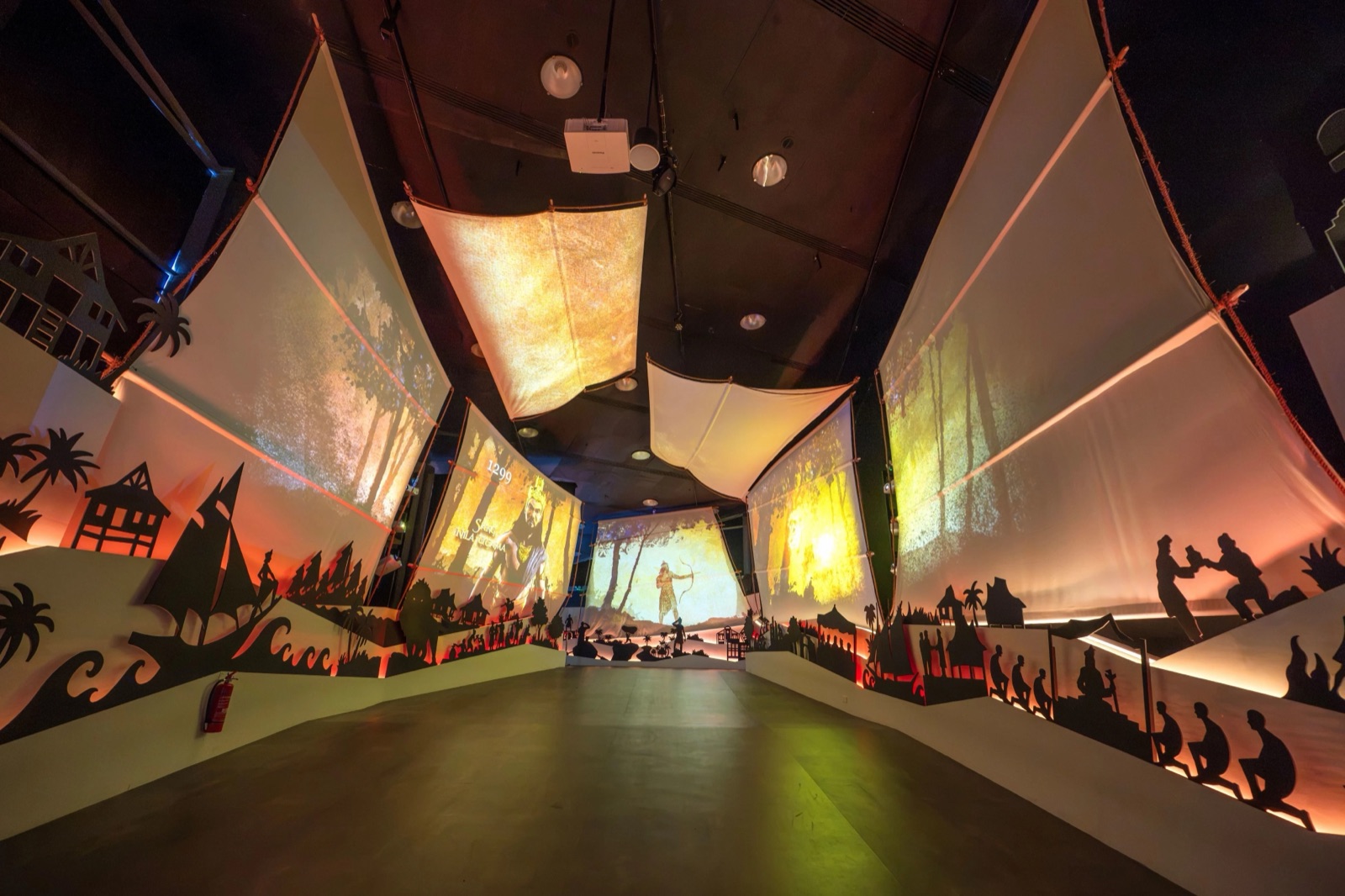 Projection gallery at Singapore Discovery Centre during a self-guided visit