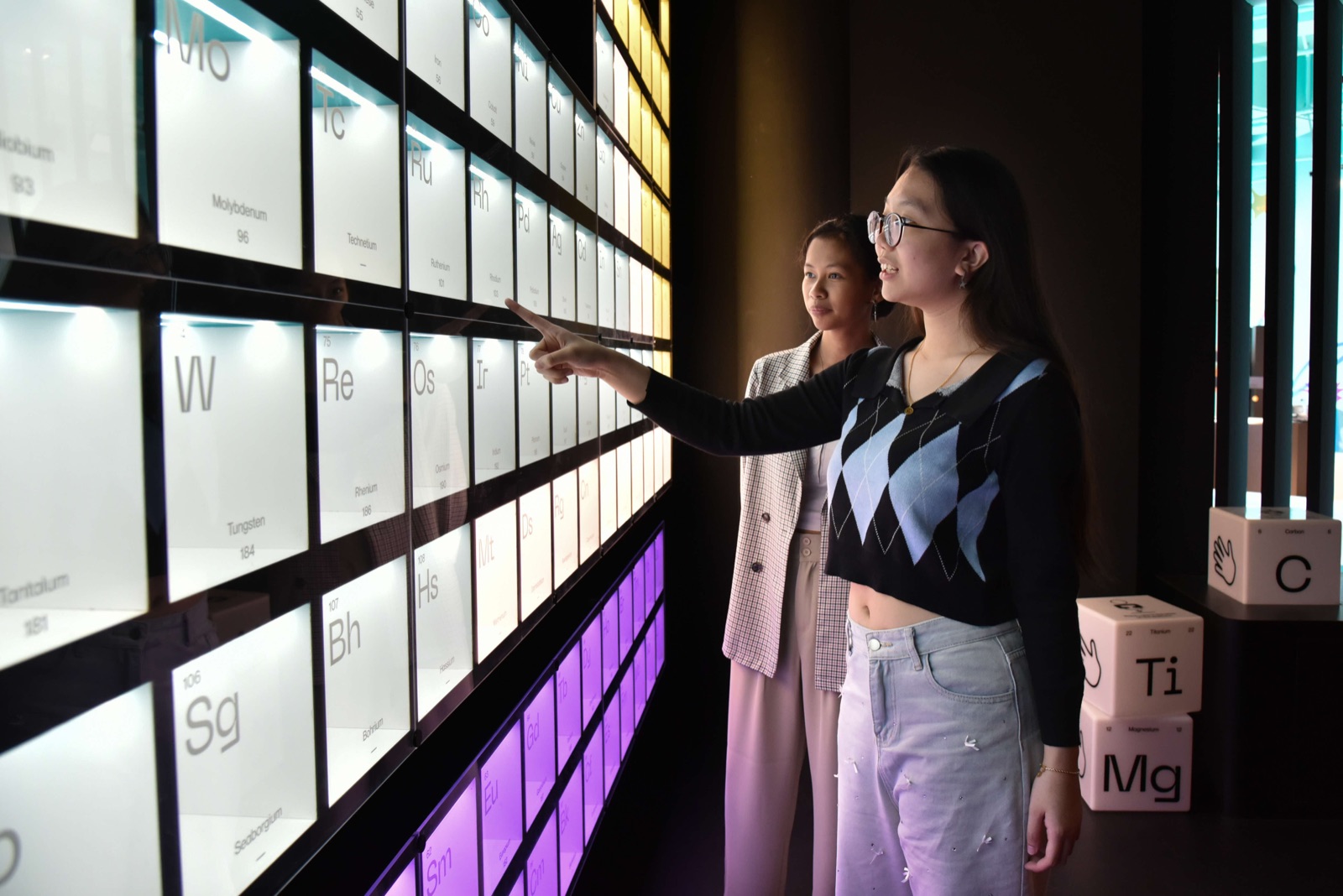 Everyday Science periodic table wall at Science Centre Singapore, Jurong East